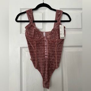 Urban Outfitters Velvet Bodysuit NWT